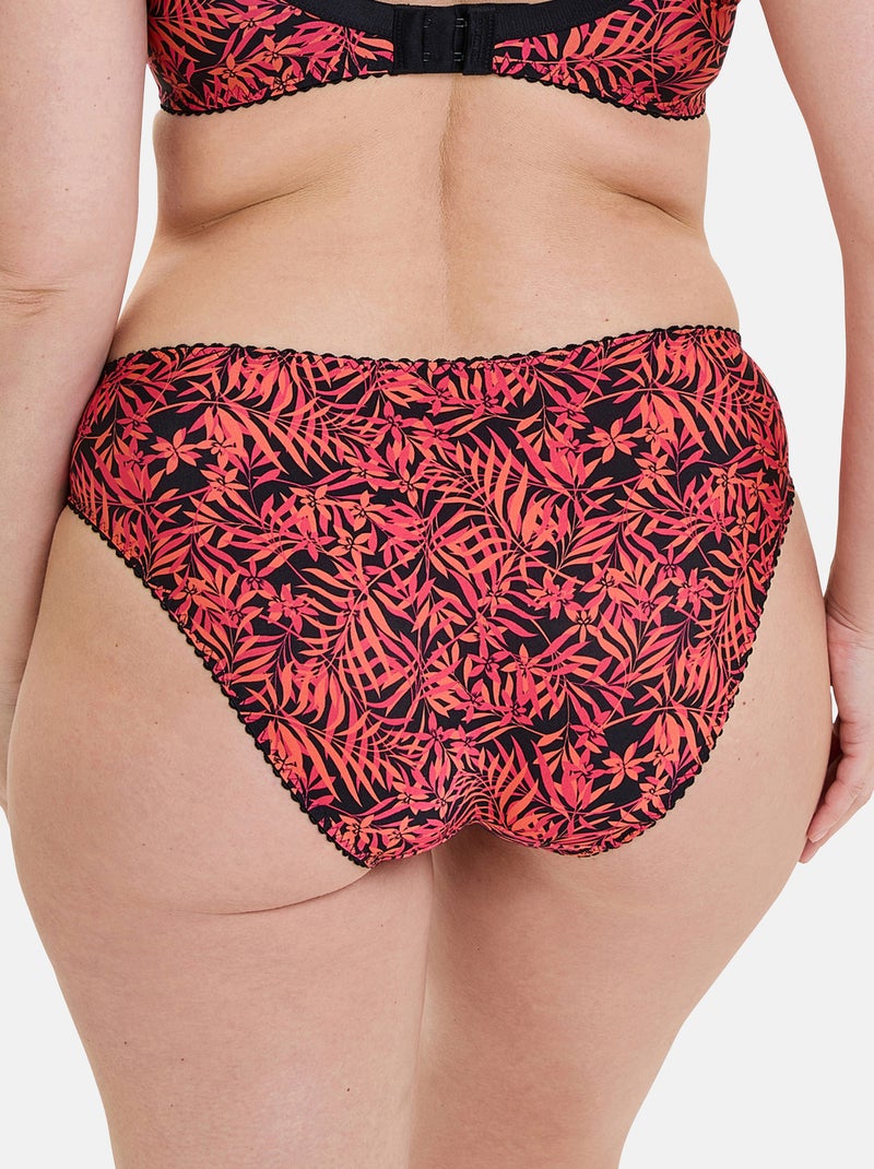 Slip amelie print sans complexe lingerie Noir Rouge - Kiabi