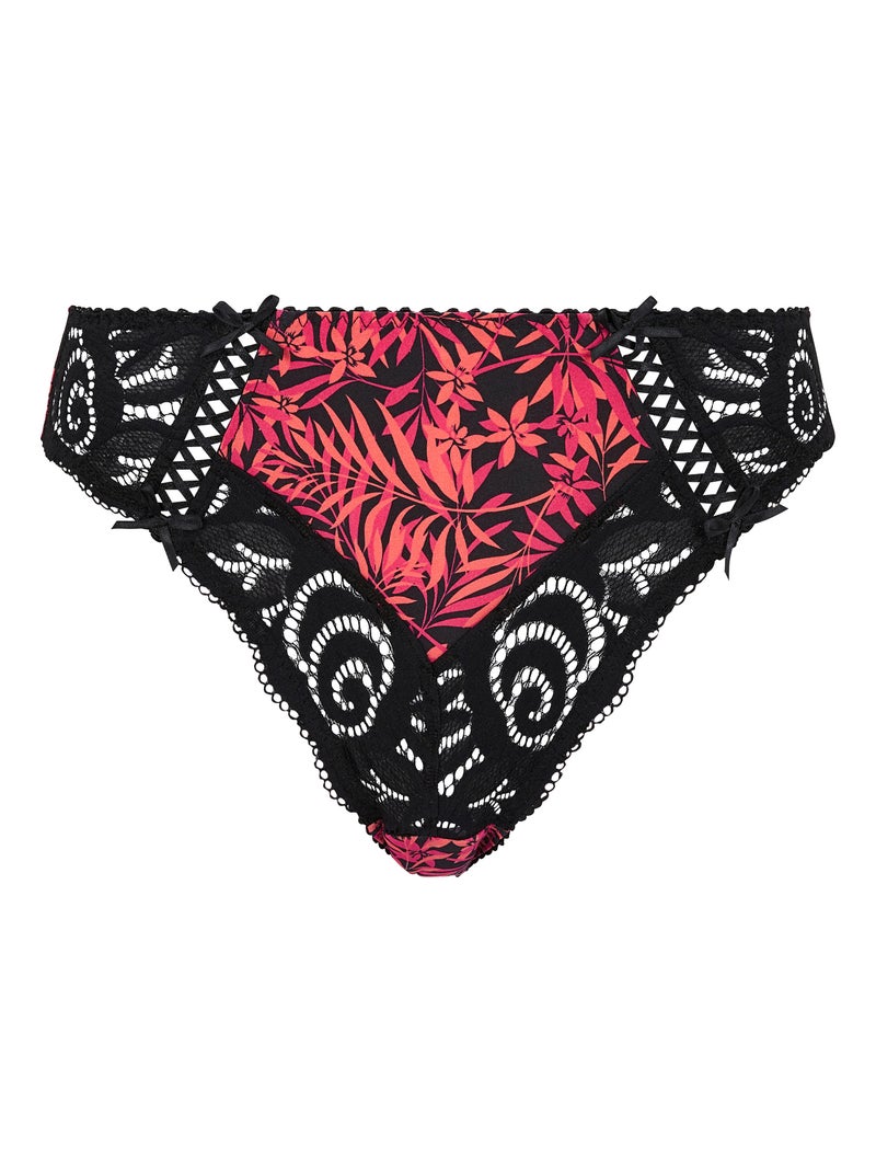 Slip amelie print sans complexe lingerie Noir Rouge - Kiabi
