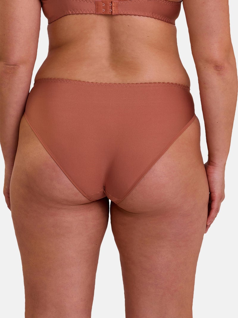 Slip amélie sans complexe lingerie Marron havane - Kiabi