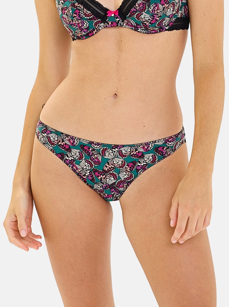 Slip Amusante Billet Doux Noir / Vert / Rouge - Kiabi