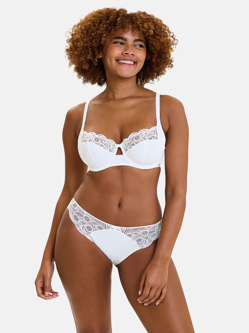 Slip ariane essential sans complexe lingerie Ivoire - Kiabi