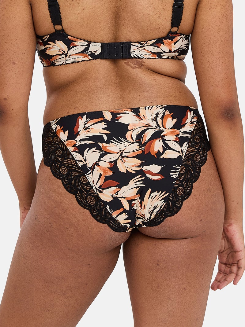Slip ariane fantaisy sans complexe lingerie Noir Marron - Kiabi
