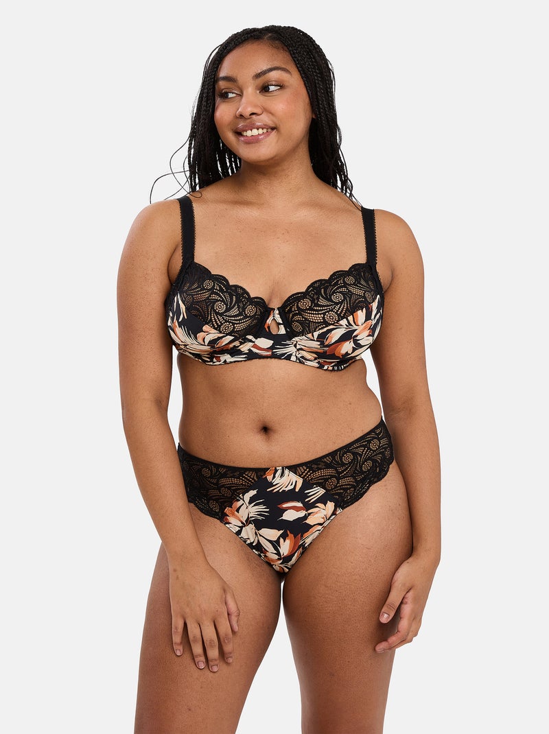 Slip ariane fantaisy sans complexe lingerie Noir Marron - Kiabi