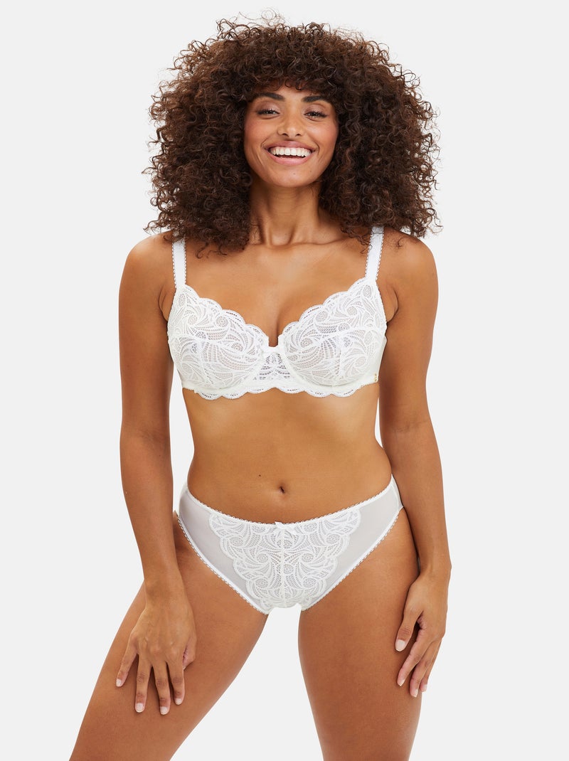 Slip ariane sans complexe lingerie Ivoire - Kiabi