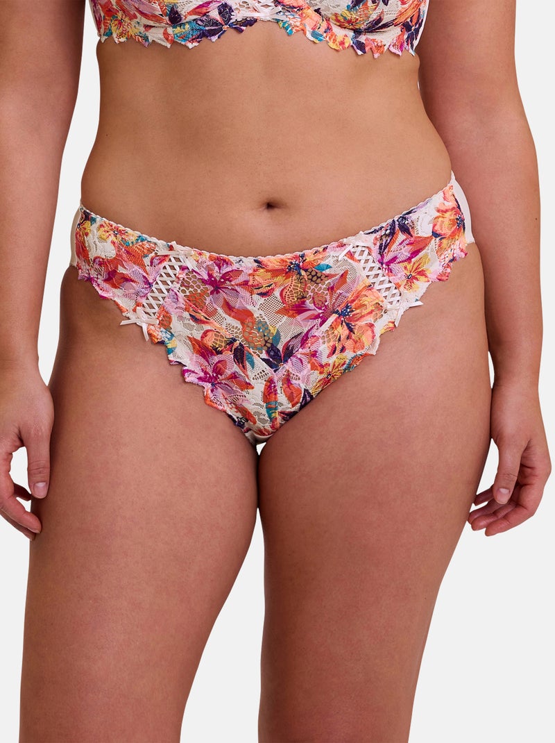 Slip Arum Mosaic Sans Complexe Blanc Multicolore - Kiabi