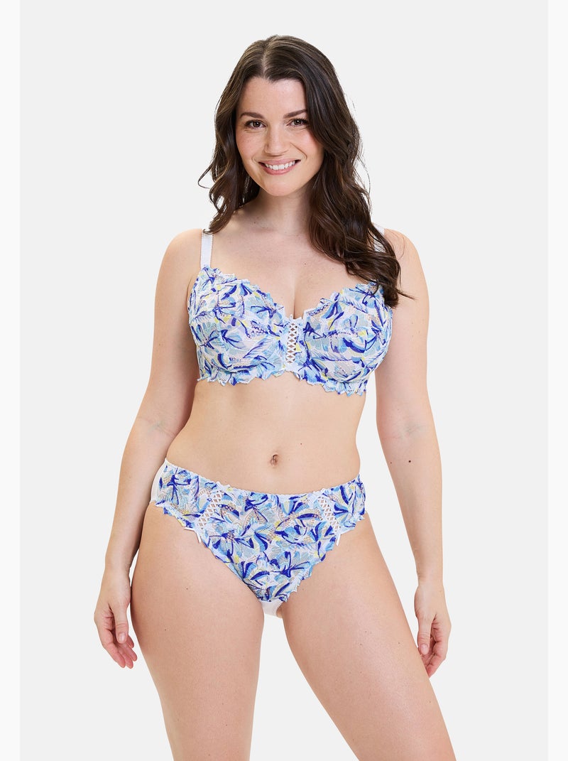 Slip Arum Mosaic Sans Complexe Bleu Bleu Gris - Kiabi