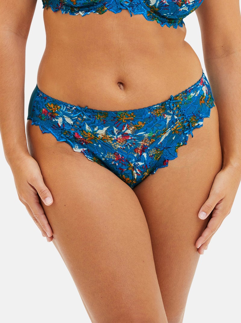 Slip Arum Mosaic Sans Complexe Bleu Rouge - Kiabi