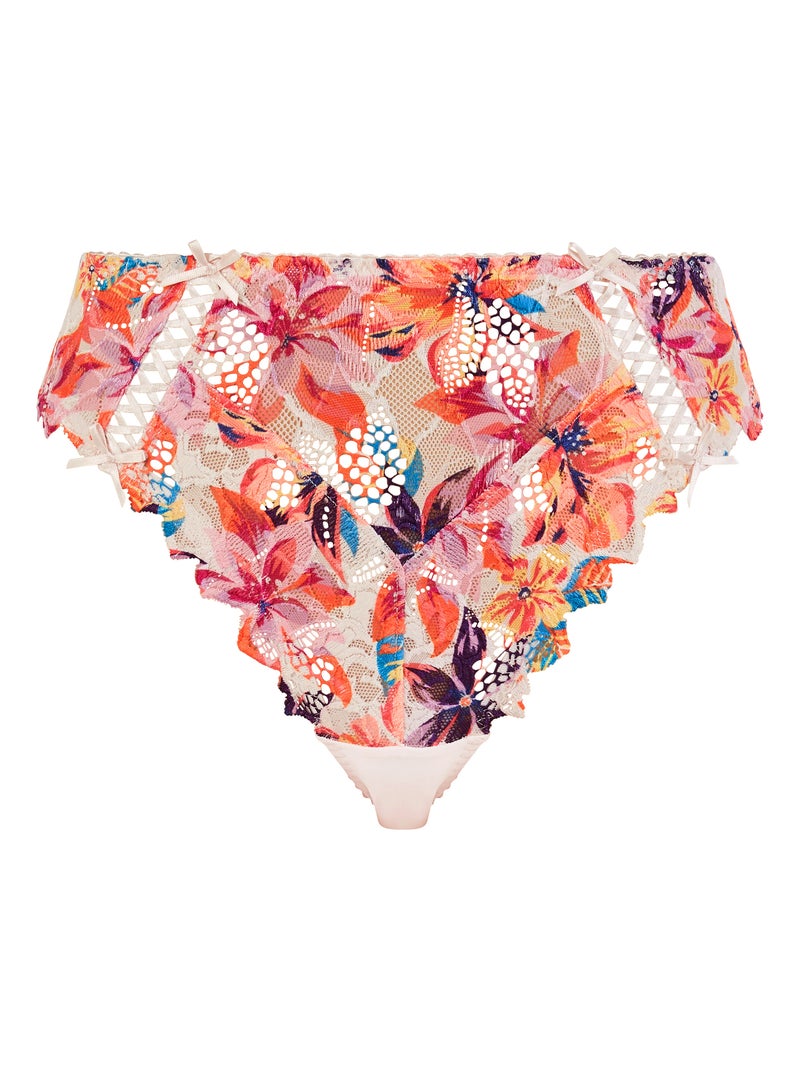 Slip arum mosaic sans complexe lingerie Blanc Multicolore - Kiabi