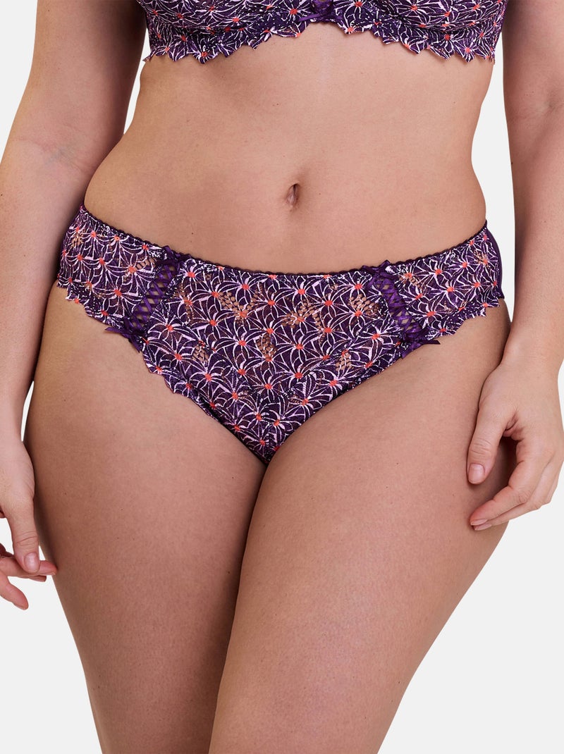Slip Arum Mosaic Sans Complexe Violet aubergine - Kiabi
