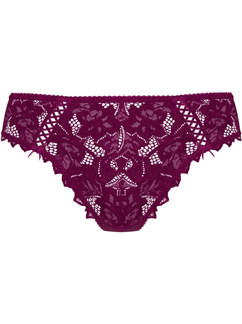 Slip arum sans complexe lingerie Violet figue - Kiabi
