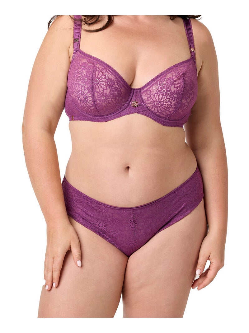 Slip AZALEE - Brigitte Bardot Lingerie Violet - Kiabi