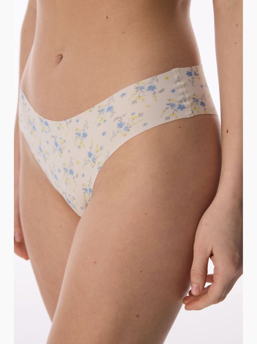 Slip brésilien à découpe laser, motif penti - Kiabi Slip brésilien à découpe laser, motif penti - Kiabi