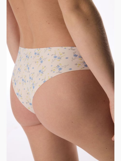 Slip brésilien à découpe laser, motif penti - Kiabi Slip brésilien à découpe laser, motif penti - Kiabi
