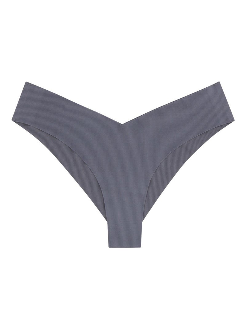 Slip brésilien femme Easy Essentiel Gris foncé - Kiabi