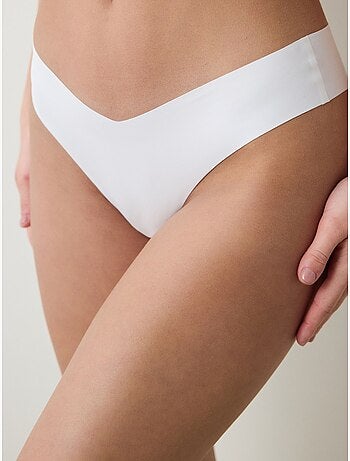 Slip brésilien invisible à découpe laser et forme en v penti
