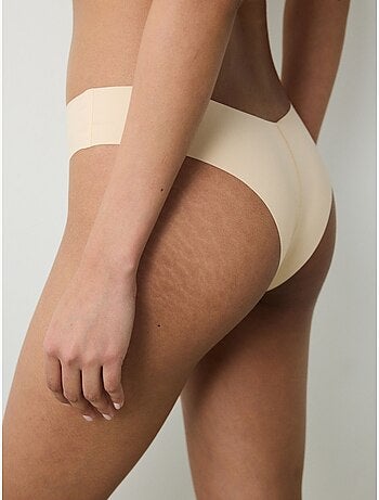 Slip brésilien invisible à découpe laser et forme en v penti