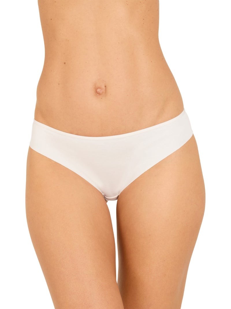 Slip brésilien MODAL SENSUEL Ecru - Kiabi