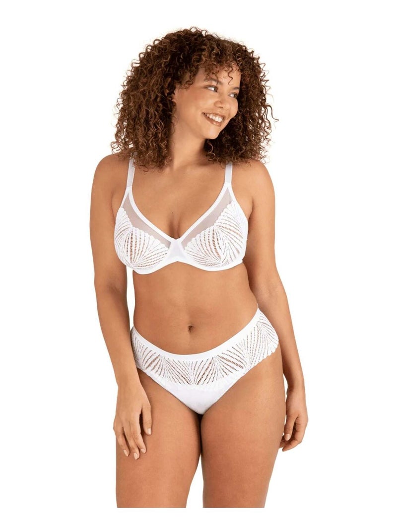 Slip brésilien MUSE Blanc - Kiabi