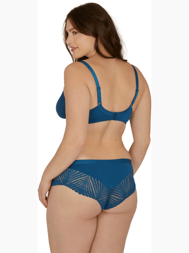 Slip brésilien MUSE Bleu paon - Kiabi