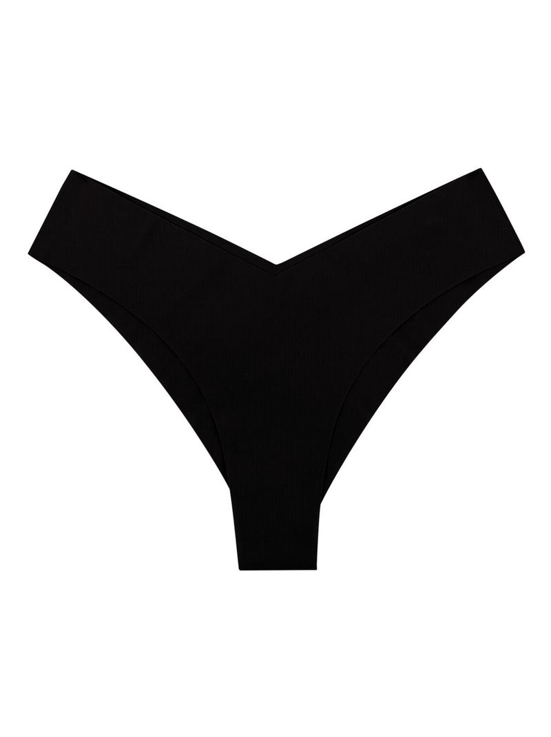 Slip brésilien sans coutures femme Easy Essentiel Athena Noir - Kiabi