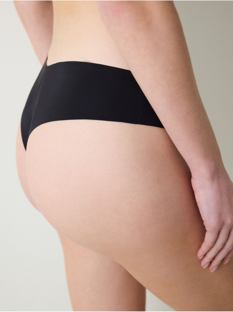 Slip brésilien senselast invisible penti Noir - Kiabi