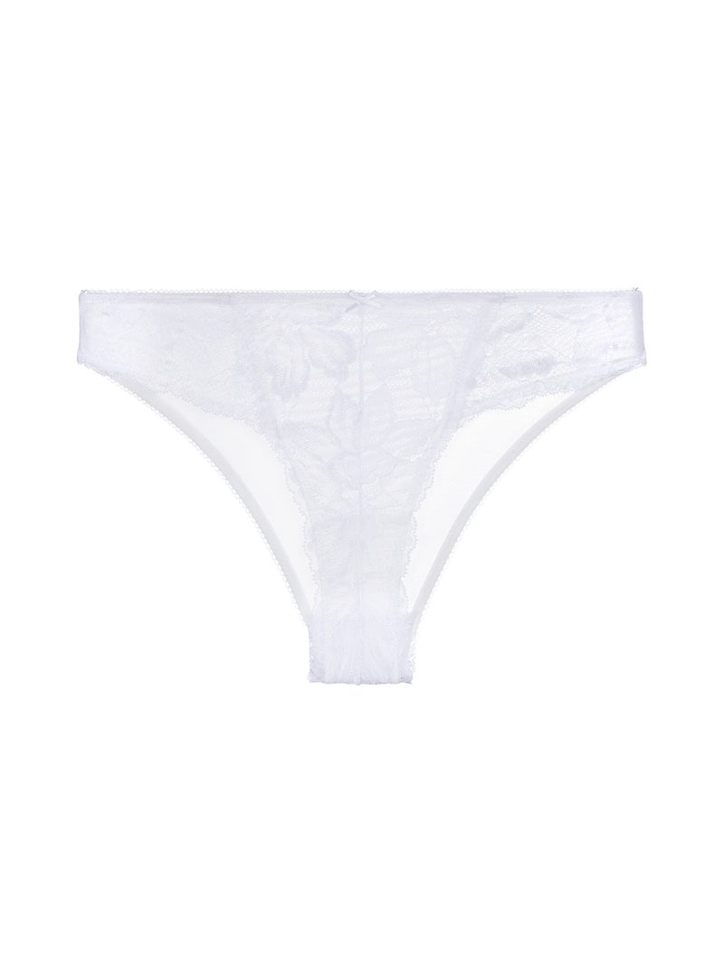 Slip brésilien / Tanga dentelle – Dorina Blanc - Kiabi