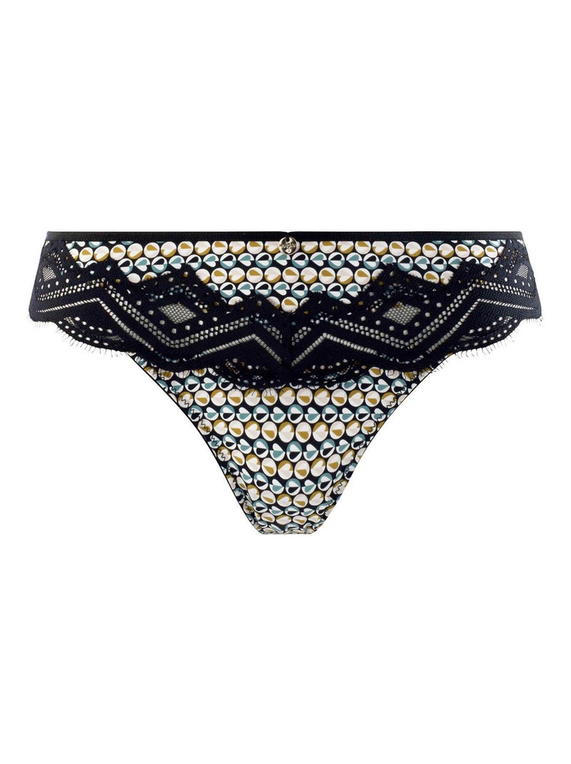 Slip CANDICE - Morgan Lingerie Noir - Kiabi