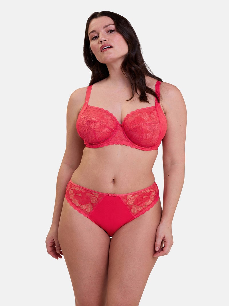 Slip capucine sans complexe lingerie Rouge coquelicot - Kiabi