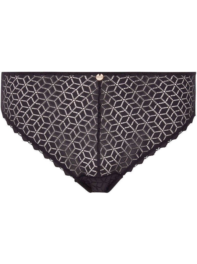 Slip CAROLINA - Morgan Lingerie Noir - Kiabi