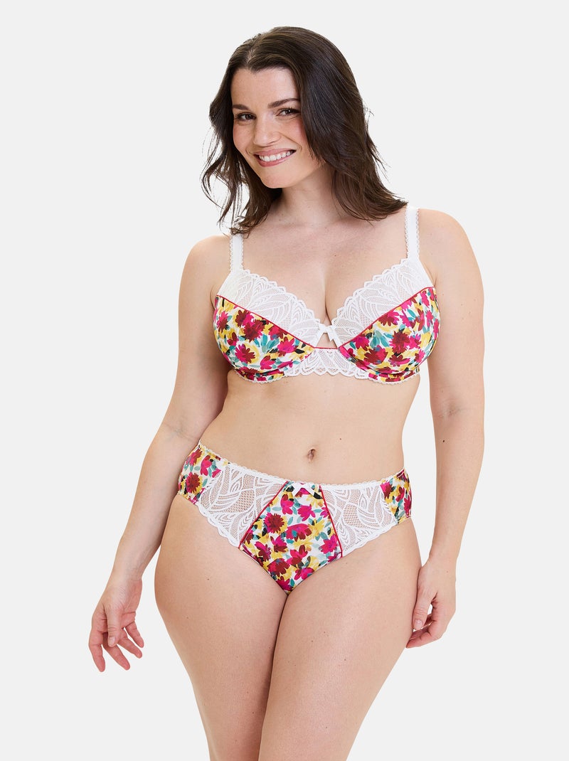 Slip Célia Sans Complexe Blanc Rouge - Kiabi
