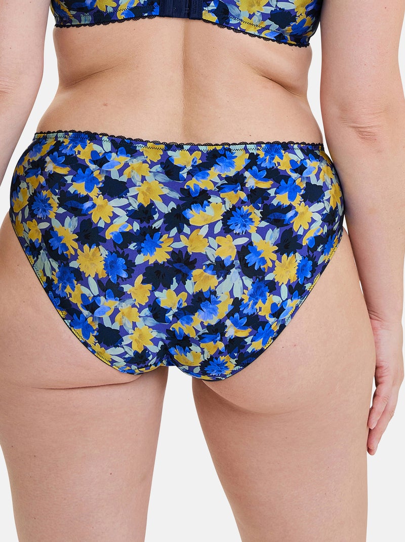 Slip célia sans complexe lingerie Bleu Jaune - Kiabi