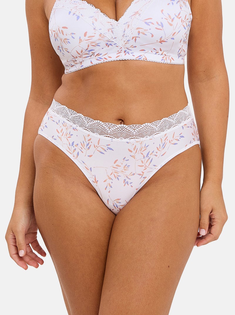 Slip Coline Sans Complexe Blanc Bleu - Kiabi