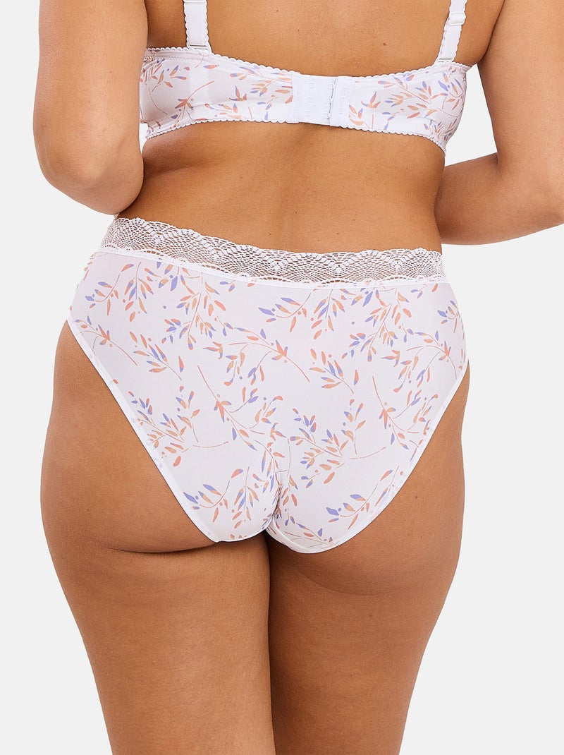 Slip coline sans complexe lingerie Blanc Bleu - Kiabi