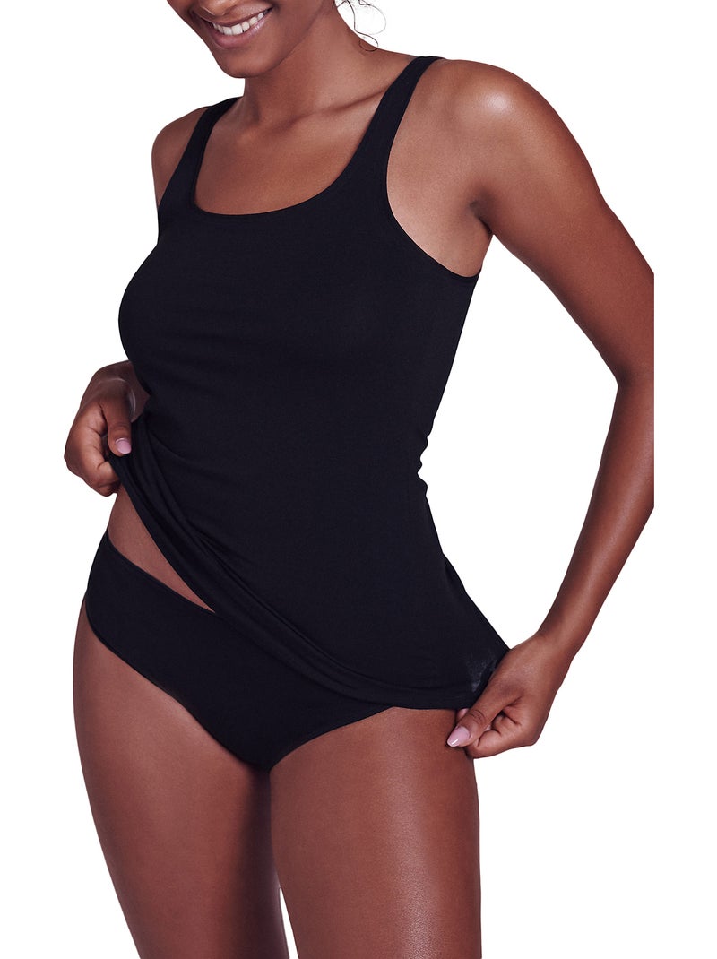 Slip confort Emma Noir - Kiabi