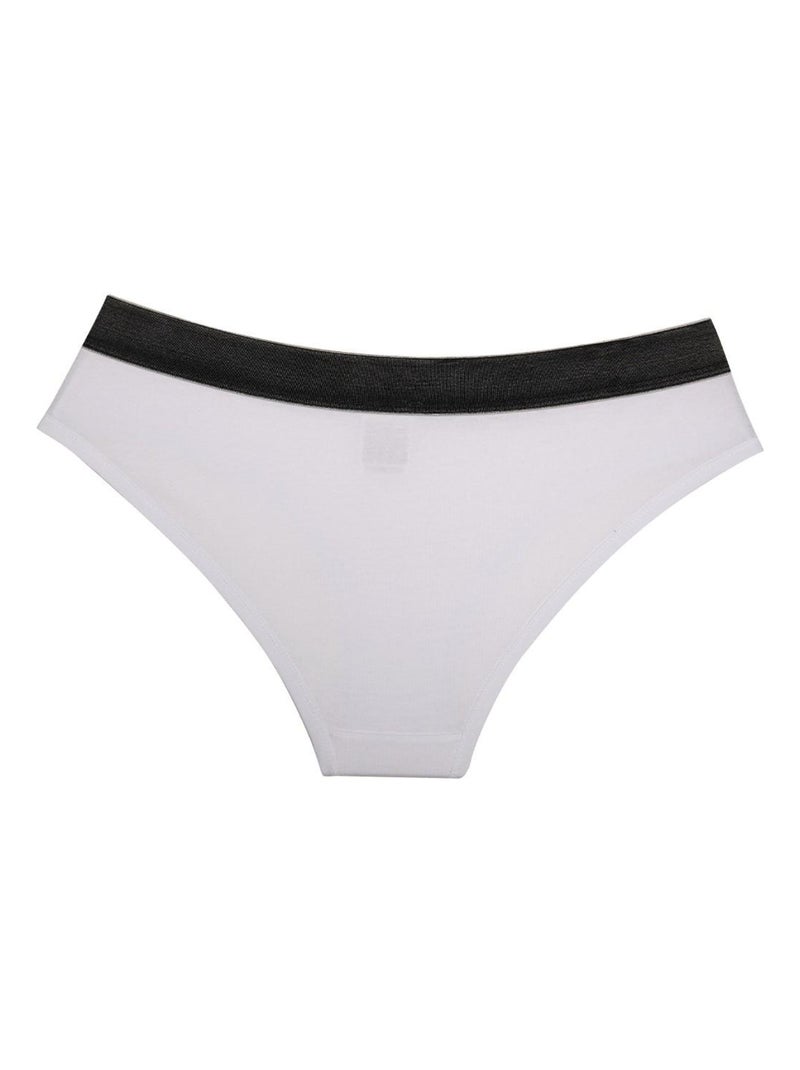 Slip coton femme Uni FU6107 Fila Blanc - Kiabi