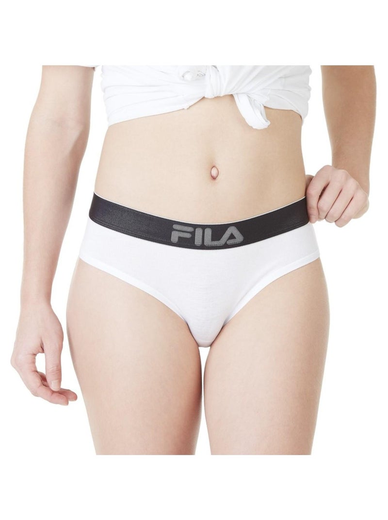 Slip coton femme Uni FU6107 Fila Blanc - Kiabi