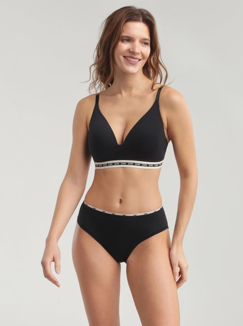 Slip coton stretch à galon Icons Essentiel - Kiabi