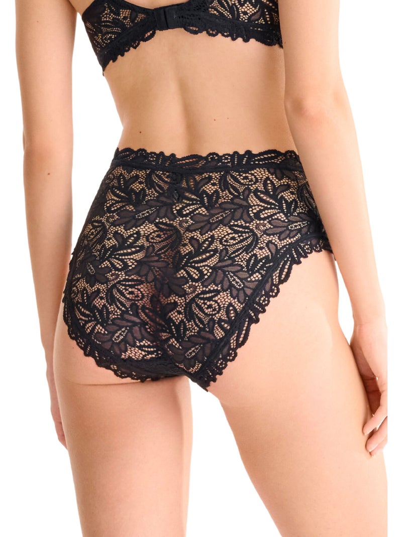 Slip culotte taille haute tiara Noir - Kiabi