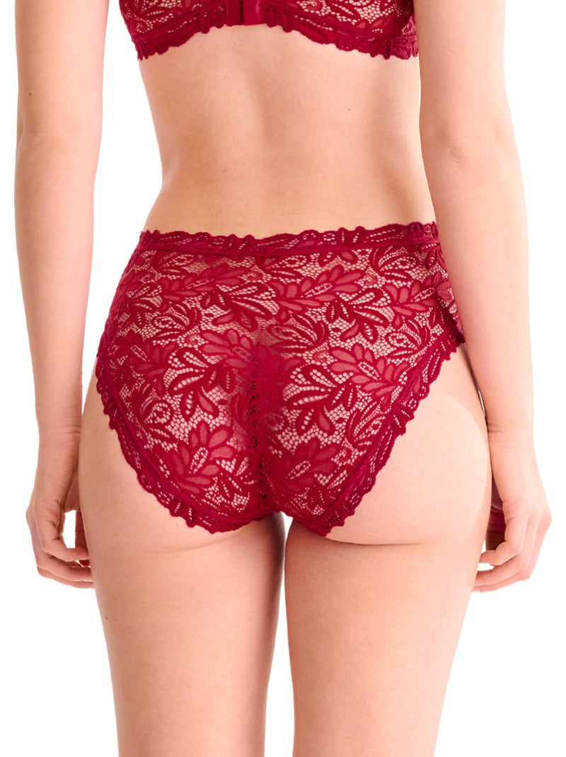 Slip culotte taille haute tiara Rouge - Kiabi