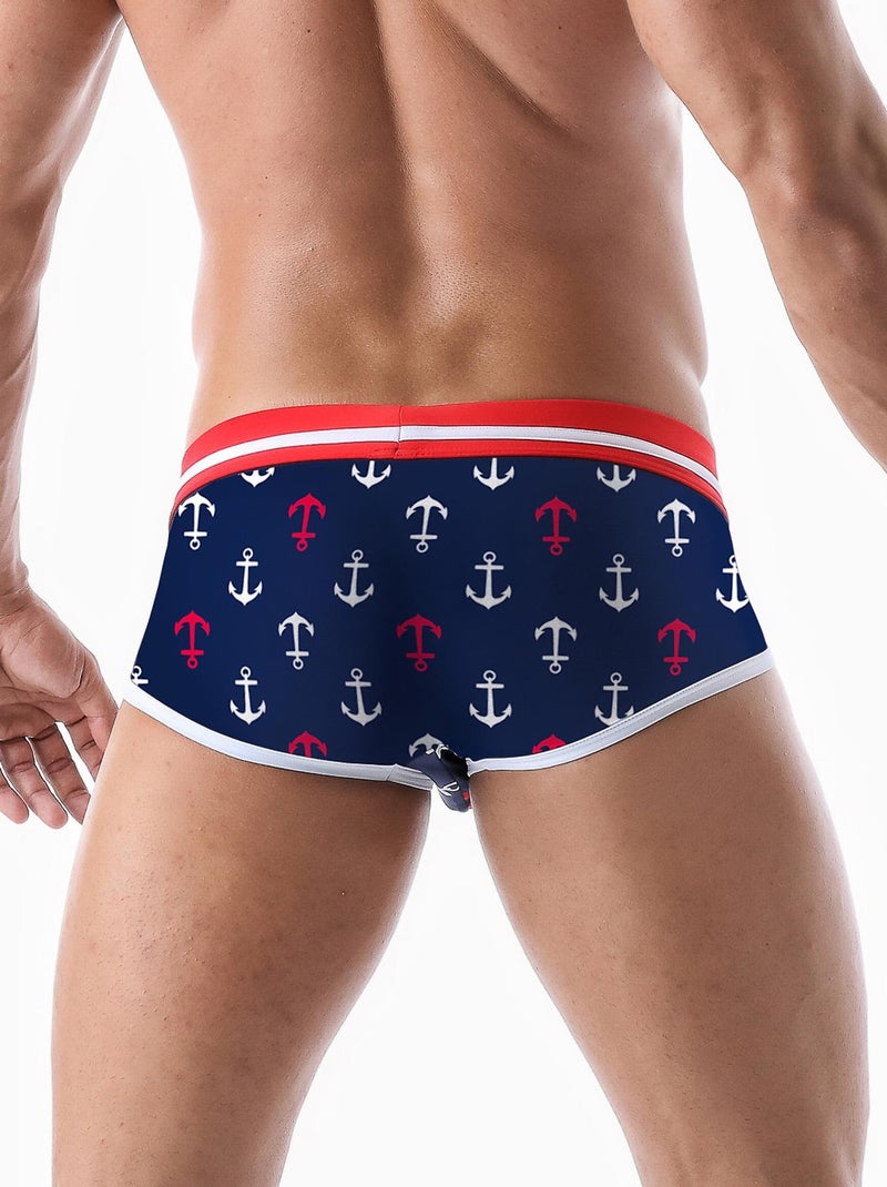 Slip de bain Anchor Bleu marine - Kiabi