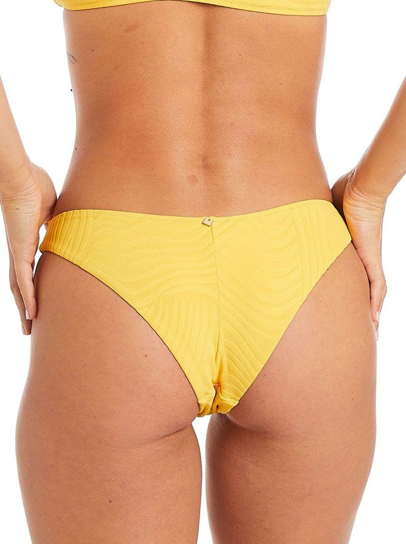 Slip de bain forme tanga MYKONOS - Camille Cerf & Pomm'Poire Jaune - Kiabi