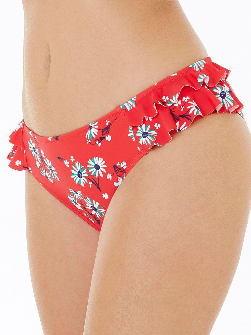 Slip de bain GARRIGUE - Brigitte Bardot Rouge - Kiabi
