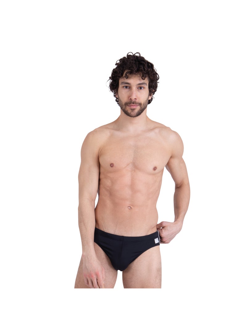 Slip de bain homme Uni Surf Club Athena Noir Blanc - Kiabi
