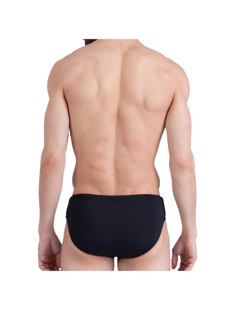 Slip de bain homme Uni Surf Club Athena Noir Blanc - Kiabi