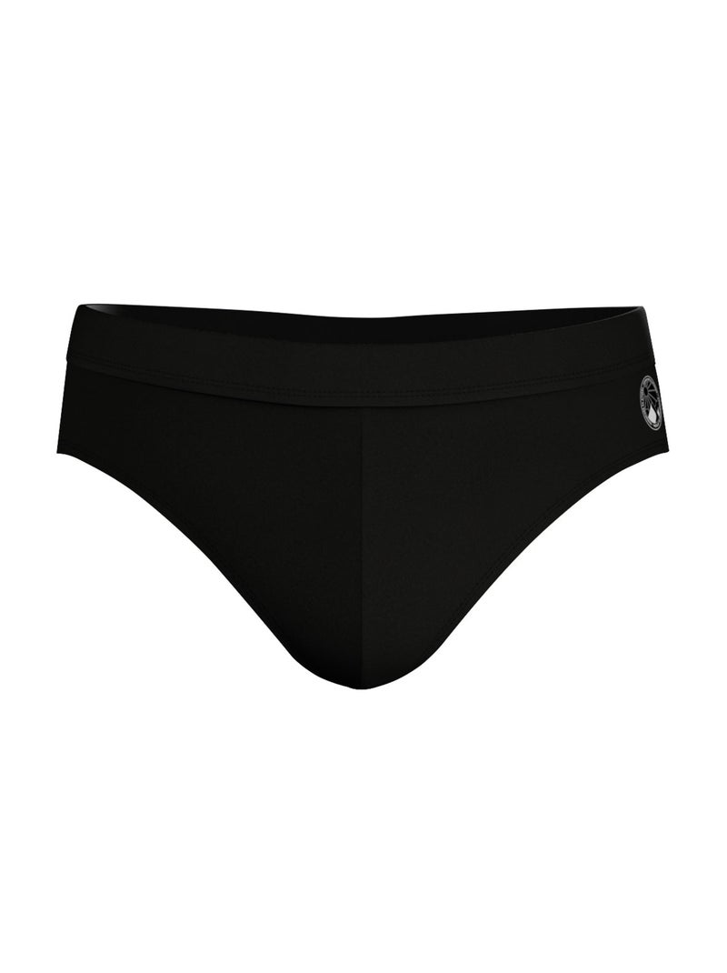 Slip de bain homme Uni Traveler Athena Blanc Noir - Kiabi