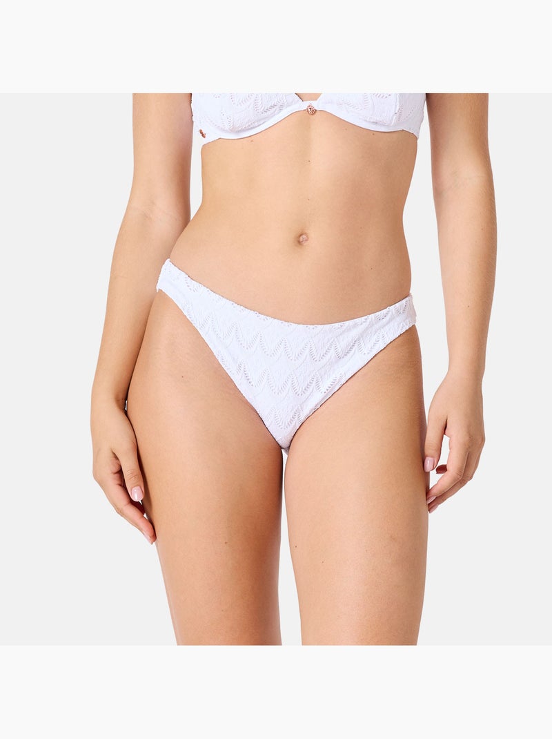 Slip de bain MACRAME - Brigitte Bardot Bain Blanc - Kiabi