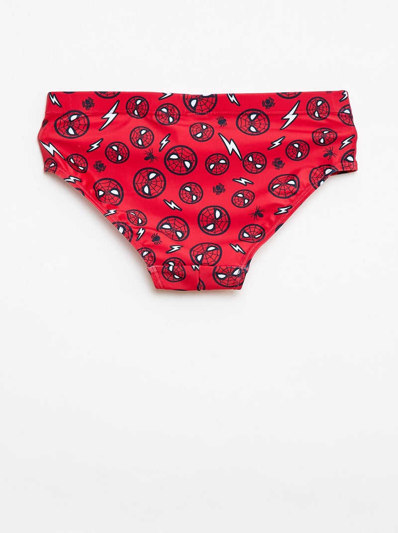 Slip de bain 'Marvel' ' Spiderman' all-over Rouge - Kiabi