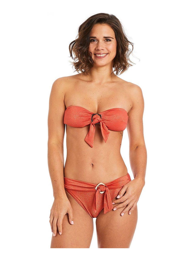 Slip de bain MAUI - Camille Cerf & Pomm'Poire Orange - Kiabi