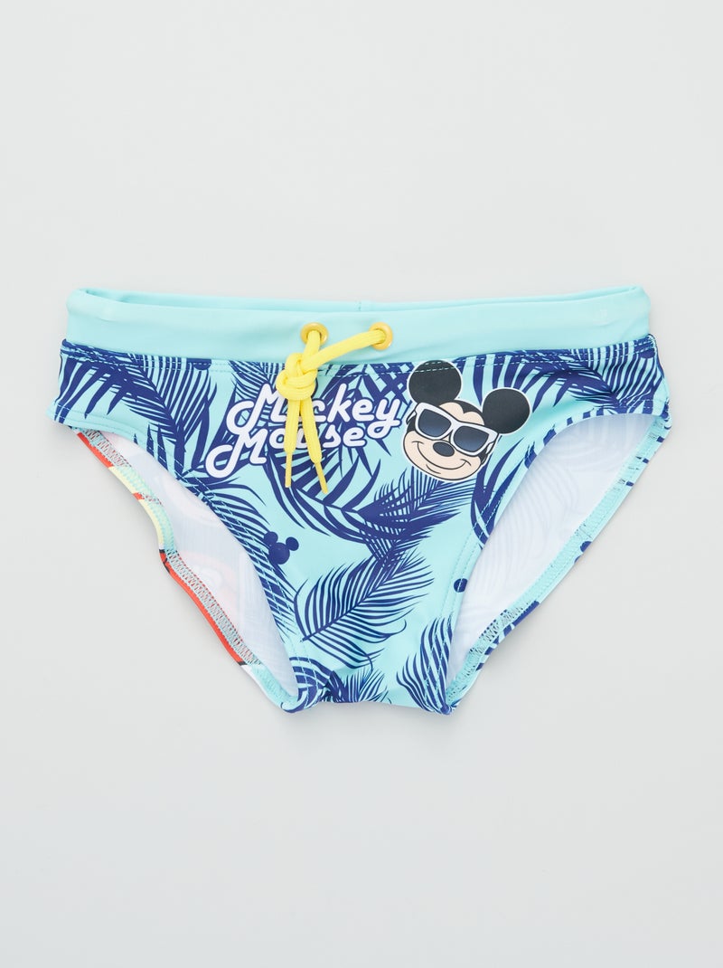 Slip de bain 'Mickey' Bleu - Kiabi