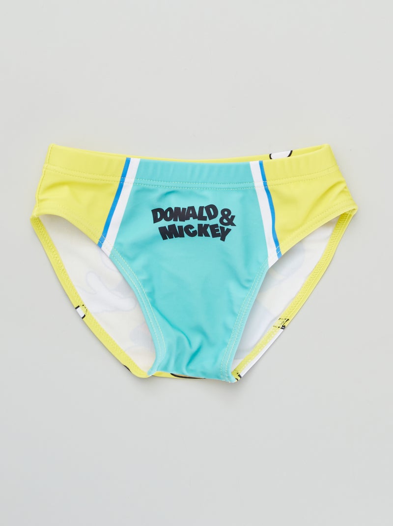 Slip de bain 'Mickey' et 'Donald' vert - Kiabi